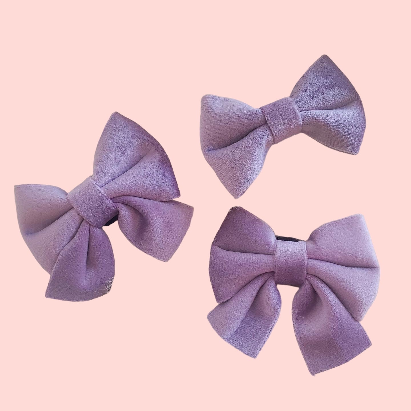 Lilac Velvet Sailor Bow Tie