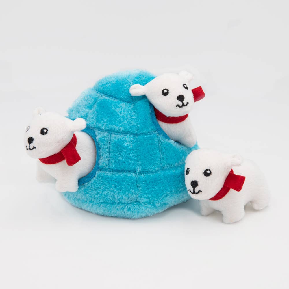 Zippy Burrow® - Polar Bear Igloo - Dog Toy