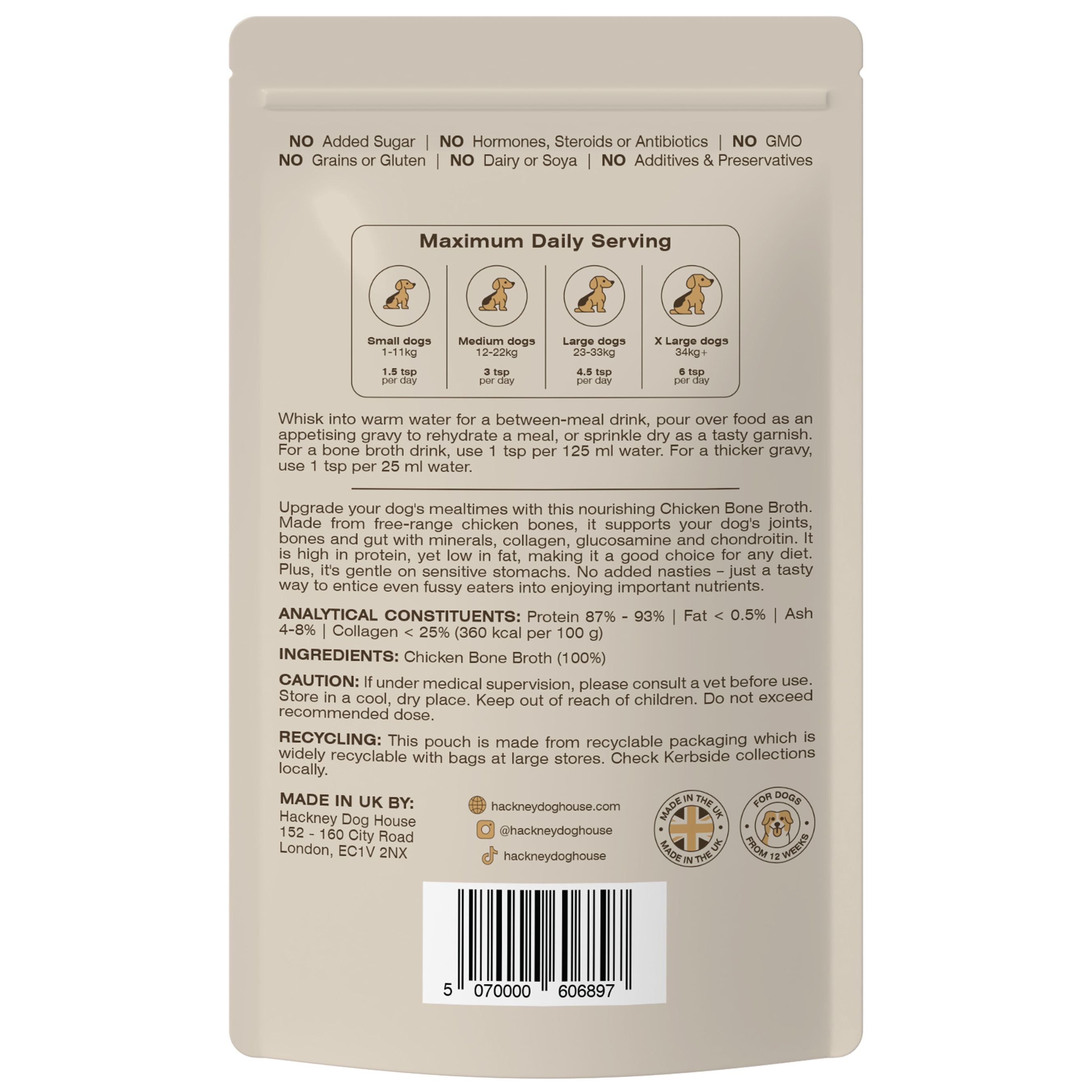 Chicken Bone Broth for Dogs