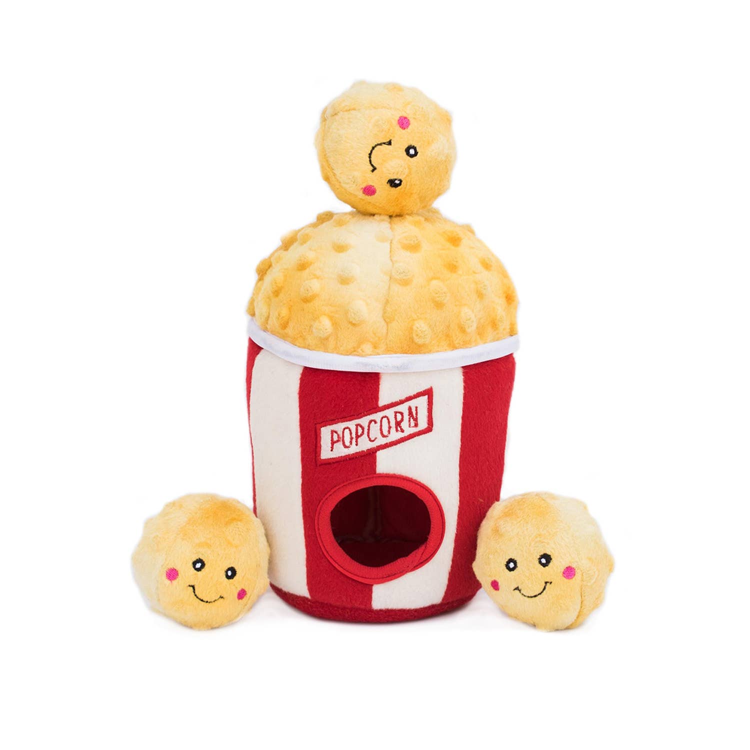 Zippy Burrow - Popcorn Bucket - Dog Toy