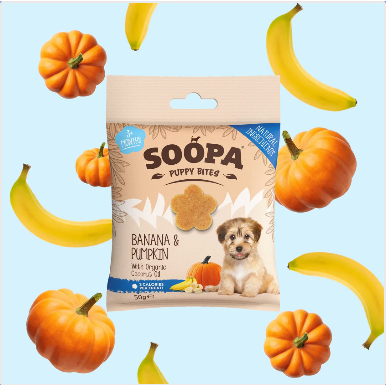 Soopa Banana & Pumpkin Puppy Bites