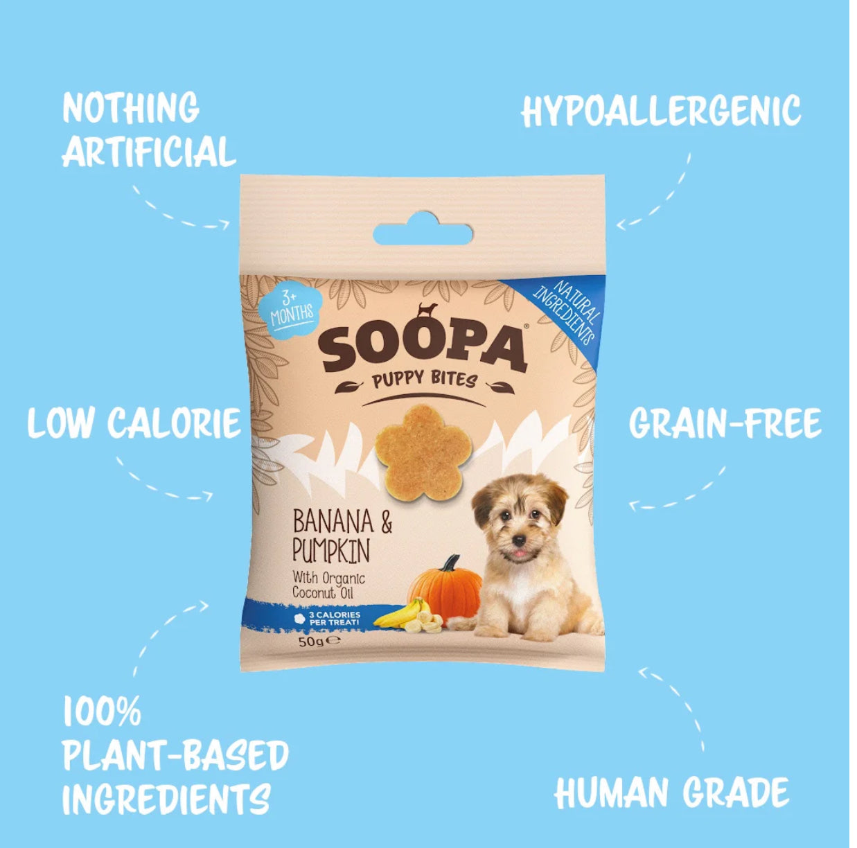 Soopa Banana & Pumpkin Puppy Bites
